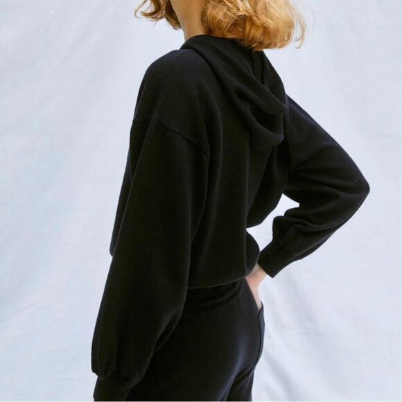 Christy Dawn The Salem Sweater Cotton Cashmere Blend Black Medium - Picture 2 of 8